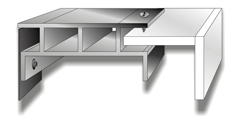 Haubentransparent einseitig