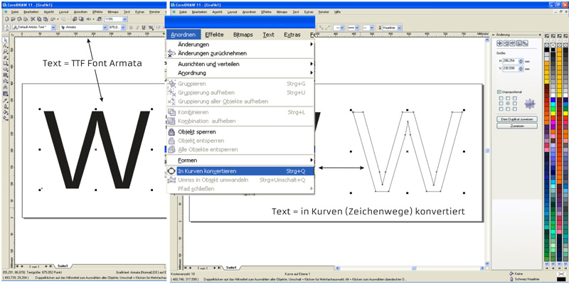 Datenübernehme Vectoren